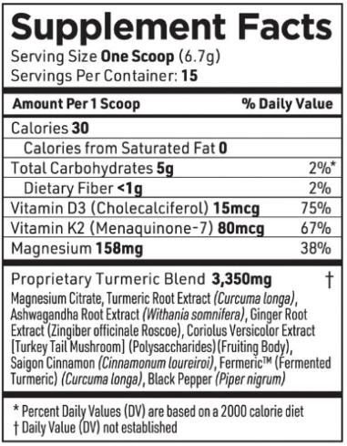 Turmeric Nutrition Information